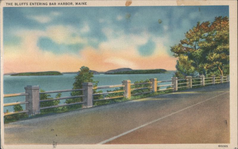 The Bluffs Entering Bar Harbor, Maine