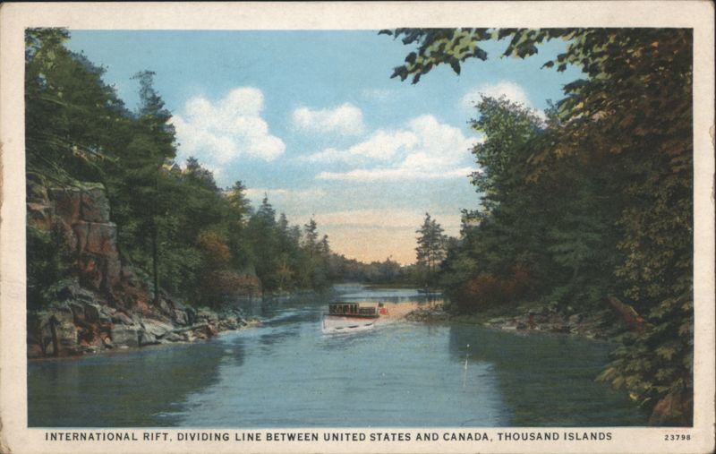 International Rift, USA-Canada Dividing Line, Thousand Islands Alexandria Bay New York