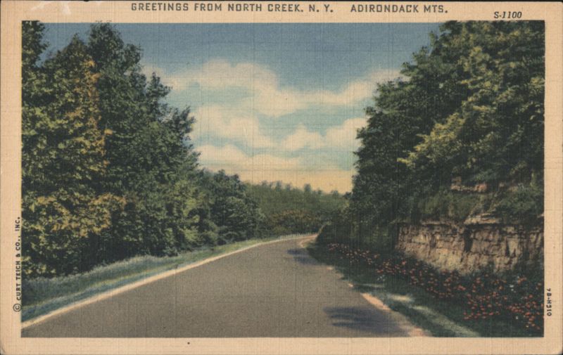 Road Through Adirondack Mountains, North Creek, NY New York