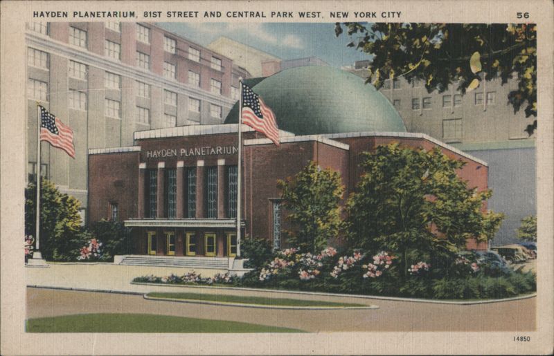 Hayden Planetarium, 81st Street and Central Park West New York City