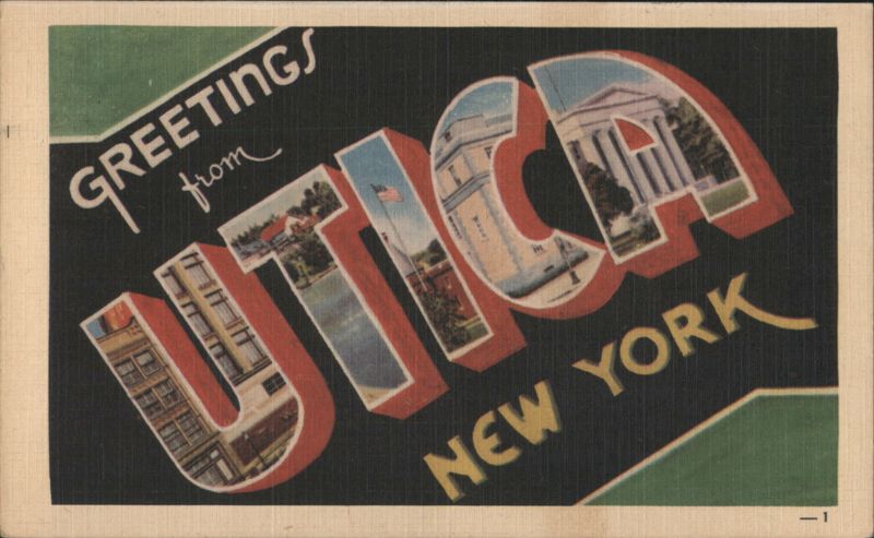 Greetings from Utica, New York Large Letter