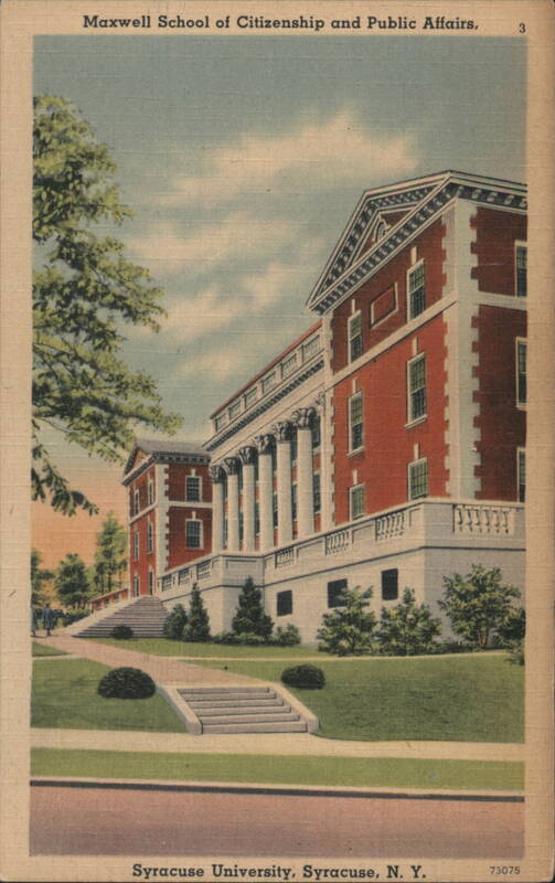 Maxwell School, Syracuse University, Syracuse, NY New York