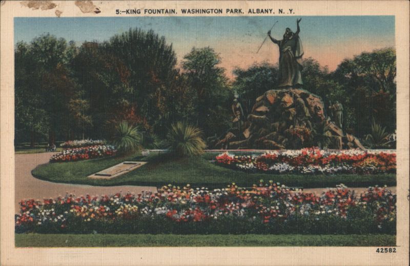 King Fountain, Washington Park, Albany, N.Y. New York