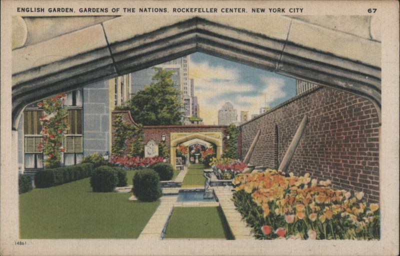 English Garden, Gardens of the Nations, Rockefeller Center New York