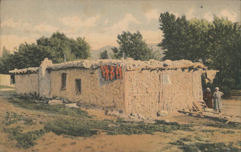 A Bit of Old New Mexico, Jacal or Mud Hut Albuquerque