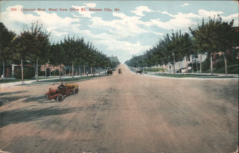 Linwood Blvd. West from Olive St., Kansas City, MO Missouri