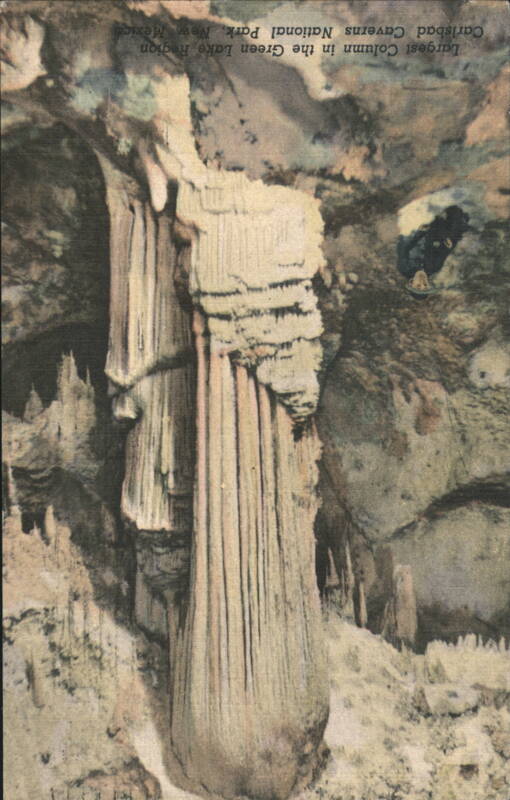 Largest Column, Green Lake Region, Carlsbad Caverns New Mexico