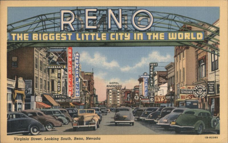Reno, The Biggest Little City in the World Arch Nevada