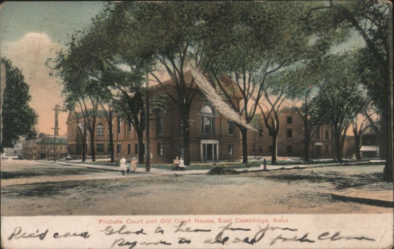 Probate Court and Old Court House, East Cambridge, Mass. Massachusetts