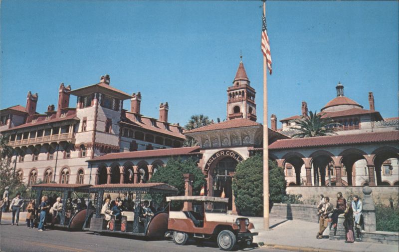 Flagler College and Sightseeing Train, St. Augustine, FL Florida