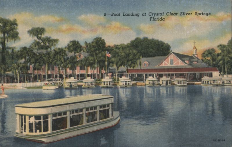 Boat Landing at Crystal Clear Silver Springs Florida