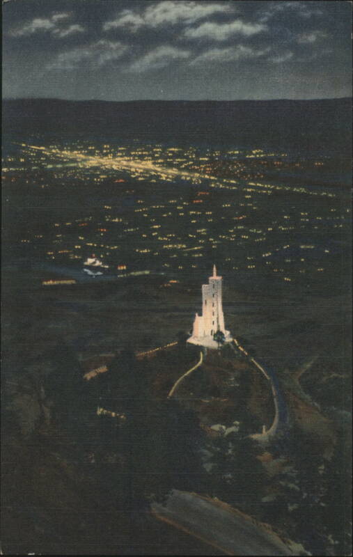 Will Rogers Shrine of the Sun at Night, Colorado Springs