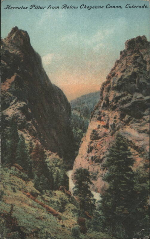 Hercules Pillar from Below Cheyenne Canon, Colorado