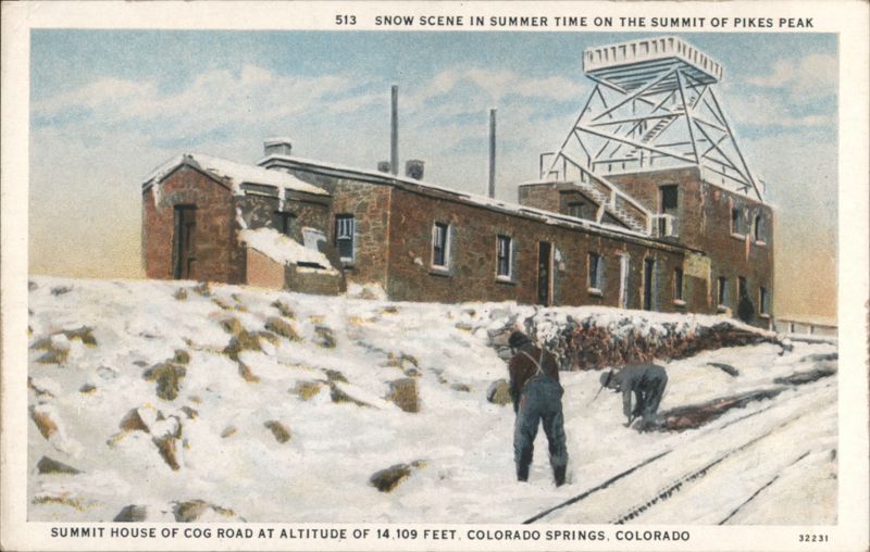 Summit House of Cog Road at Pikes Peak Colorado Springs