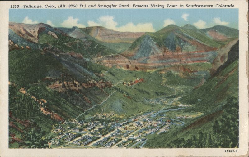 Telluride and Smuggler Road, Famous Mining Town, Colorado