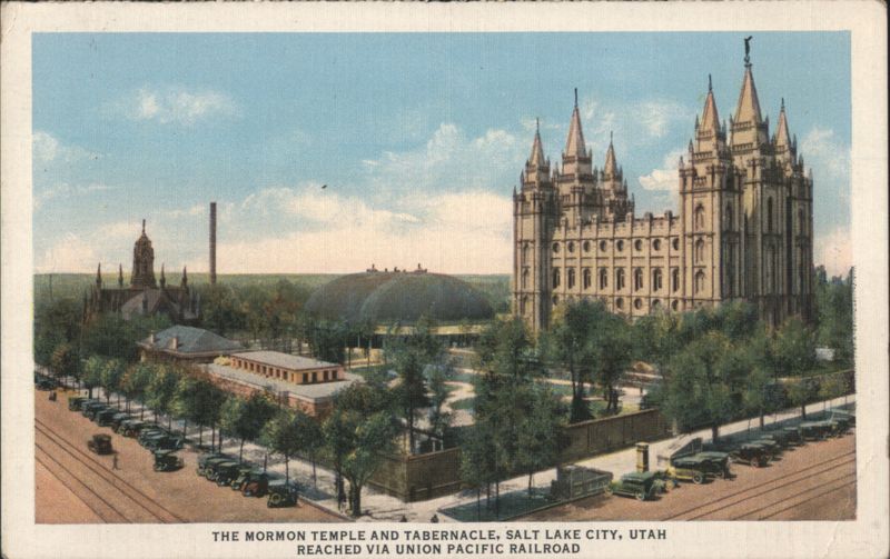 The Mormon Temple and Tabernacle, Salt Lake City, UT Utah