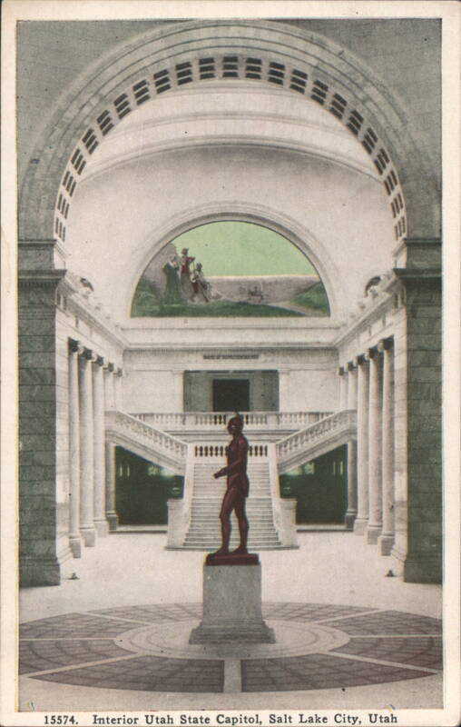 Interior with Massasoit Statue, Utah State Capitol Salt Lake City