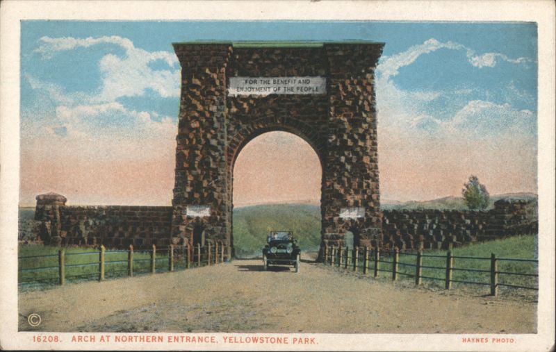 Arch at Northern Entrance, Yellowstone Park J. E. Haynes
