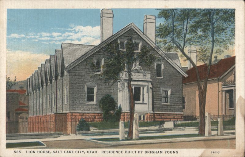 Lion House, Residence Built By Brigham Young Salt Lake City Utah
