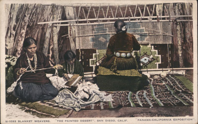 Blanket Weavers, Panama-California Exposition San Diego