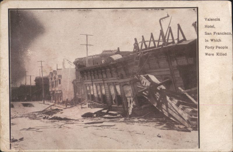 Valencia Hotel, San Francisco, Forty People Killed California