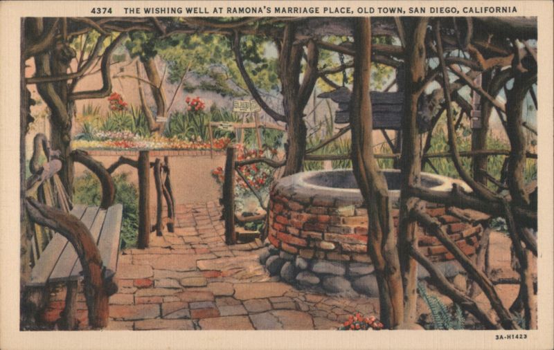 The Wishing Well, Ramona's Marriage Place, Old Town San Diego California