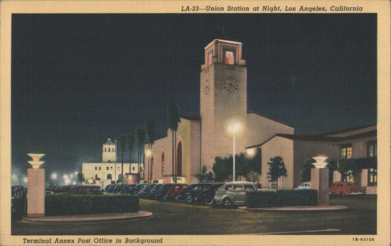 Union Station at Night, Los Angeles, California