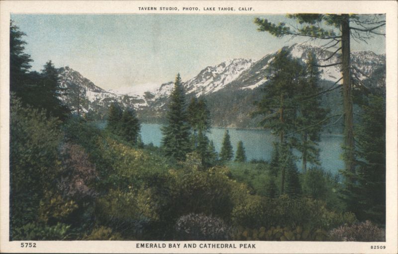 Emerald Bay and Cathedral Peak, Lake Tahoe, California
