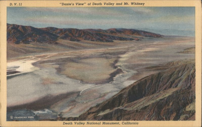 Dante's View of Death Valley and Mt. Whitney California