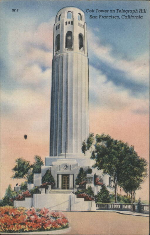 Coit Tower on Telegraph Hill, San Francisco, California