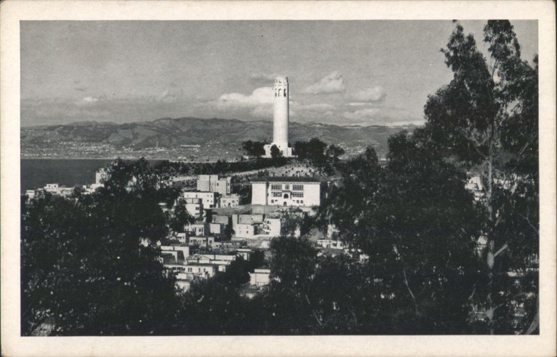 Coit Tower on Telegraph Hill, San Francisco, California