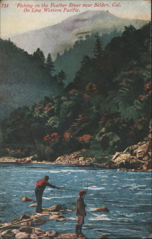 Fishing on the Feather River near Belden, CA California