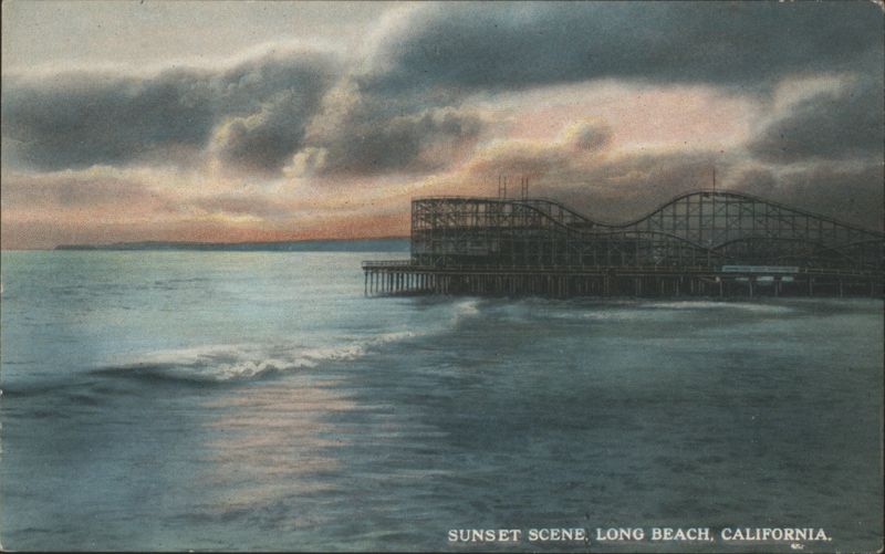 Sunset Scene, Long Beach, California Theo. Sohmer