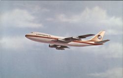 Continental Airlines Boeing 747 SuperJet Postcard