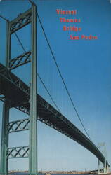 Vincent Thomas Bridge San Pedro Postcard