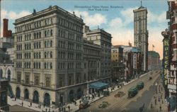 Metropolitan Opera House, Broadway, New York City Postcard