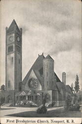 First Presbyterian Church, Newport, RI Postcard