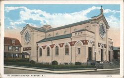 St. Joseph's Church, Newport, R. I. Postcard