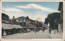 The Casino & Bellevue Avenue, Newport, R.I. Postcard