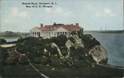 Beacon Rock, Res. of E. D. Morgan, Newport, RI Postcard