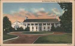 Charlotte Country Club, Charlotte, N. C. Postcard