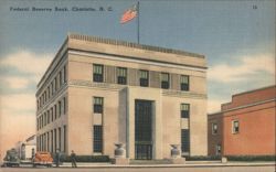 Federal Reserve Bank, Charlotte. N. C. Postcard