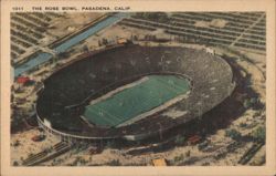 The Rose Bowl, Pasadena, Calif. Postcard