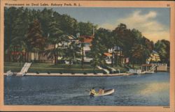 Wanamassa on Deal Lake, Asbury Park, N. J. Postcard