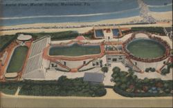 Aerial View, Marine Studios, Marineland, FL Postcard