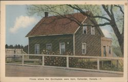 House where the Quintuplets were born, Callander Postcard