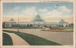 South Park Conservatory, Buffalo, NY Postcard