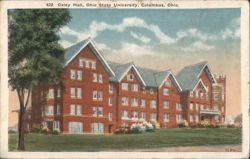 Oxley Hall, Ohio State University, Columbus, Ohio Postcard