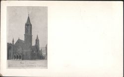 New C.C. Church, Fitchburg, MA Postcard