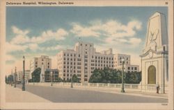 Delaware Hospital, Wilmington, Delaware Postcard